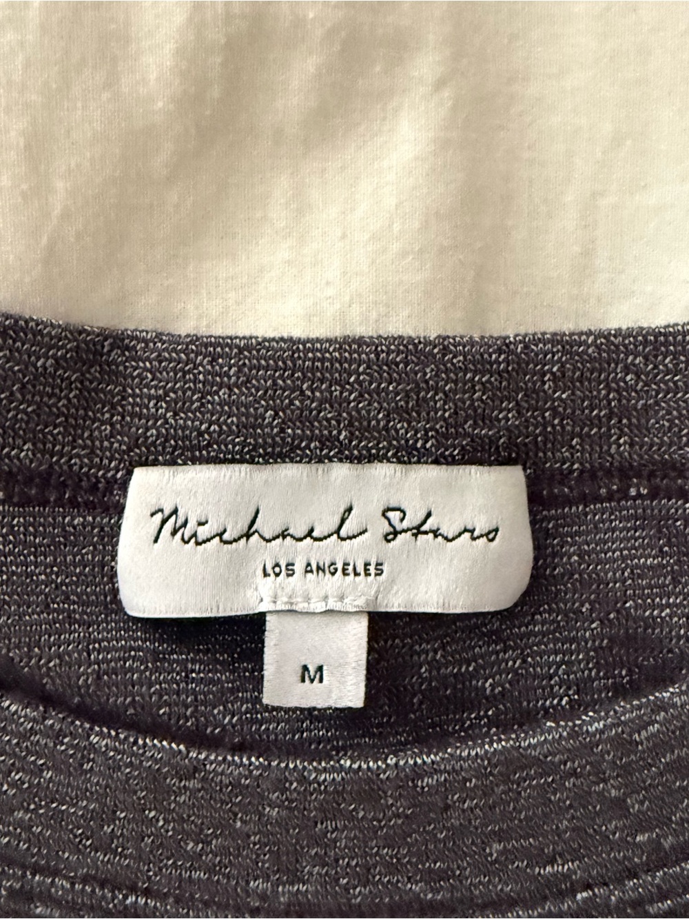 Michael Stars Gray Heather Crewneck Knit Top - Picture 2 of 2